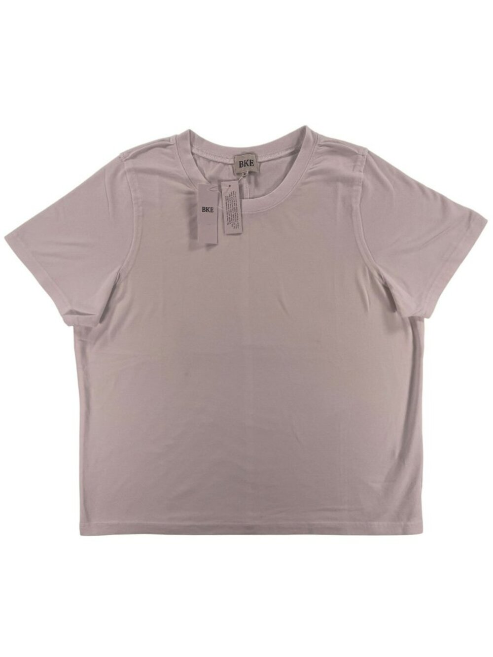 BKE White Short-Sleeve Casual Crew Neck Comfy T-Shirt Women's Size M NEW